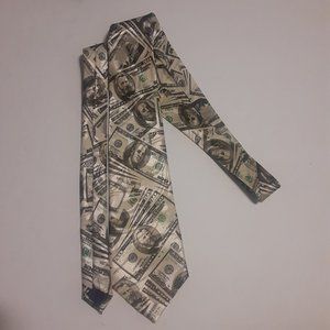 Steven Harris Handmade Big Money All Over Print Men's Necktie